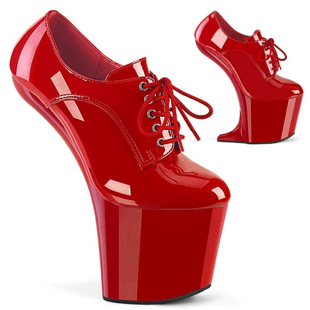 Red pleaser 2024 high heels